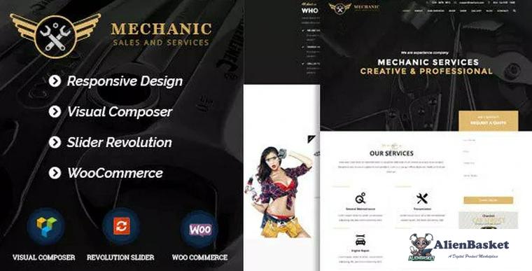 74174  Mechanic v1.0.1 - Car Service & Workshop WordPress Theme