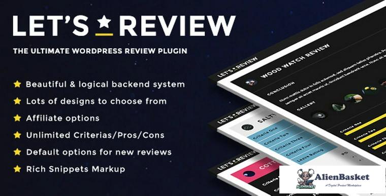 72531  Let's Review v2.5.1 - WordPress Plugin With Affiliate Options