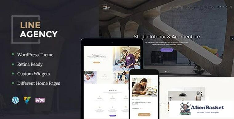 92116  Line Agency v1.2.5 - Interior Design & Architecture Theme