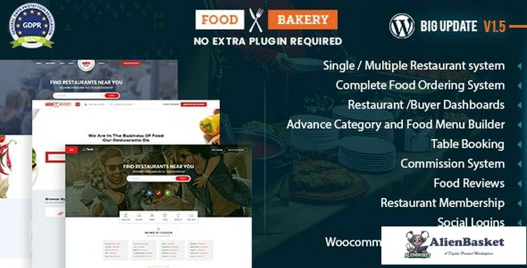 79865  FoodBakery v1.5.0 - Food Delivery Restaurant Directory Theme