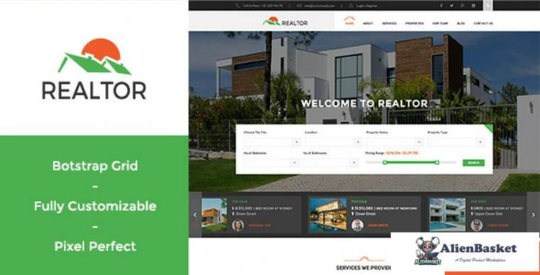 72001  Realtor v1.4.1 - Responsive Real Estate WordPress Theme