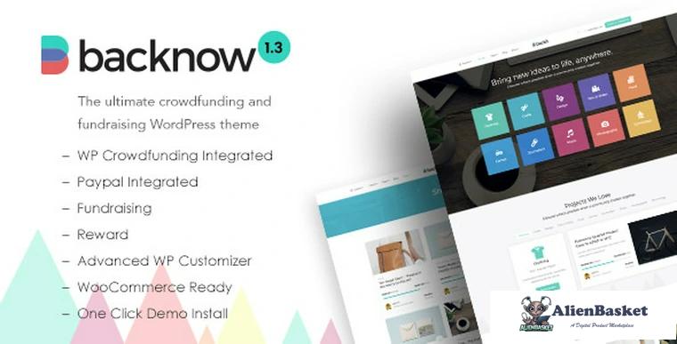 69026  Backnow v1.3 - Crowdfunding and Fundraising Theme