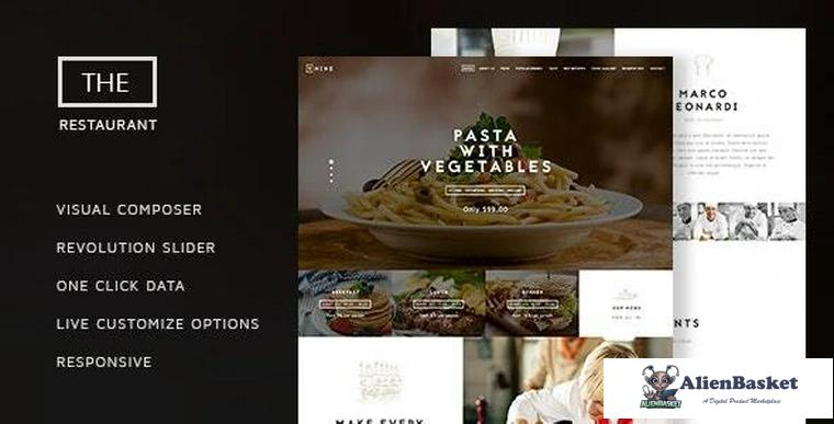 88608  The Restaurant v1.4.1 - Restauranteur and Catering One Page Theme