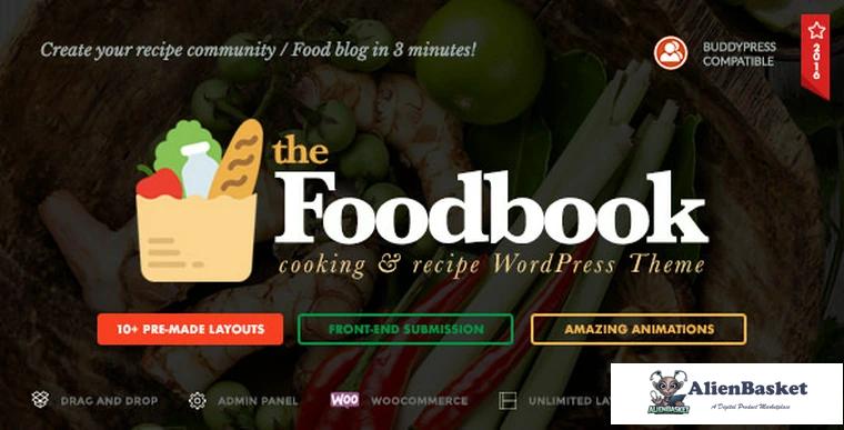 73565  Foodbook v1.1.1 - Recipe Community, Blog & Food Theme