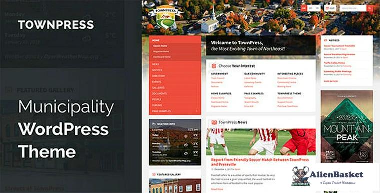 73830  TownPress v2.4.2 - Municipality WordPress Theme