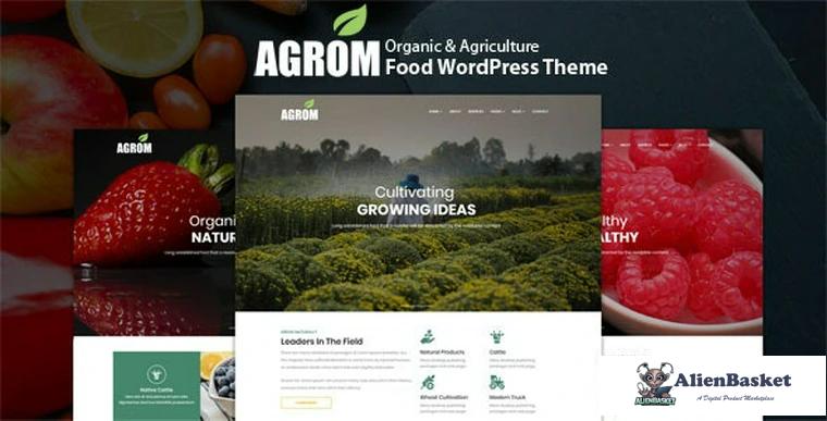 80618  Agrom v1.0 - Organic & Agriculture Food WordPress Theme