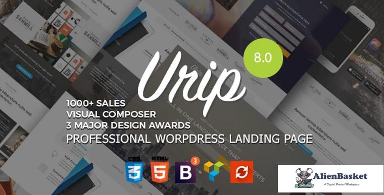 68191  Urip v8.2 - Professional WordPress Landing Page