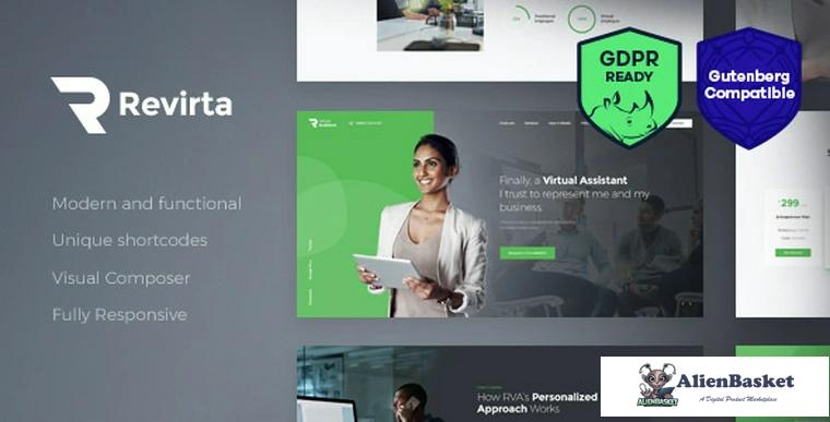 72180  Revirta v1.1.1 - Virtual Assistant WordPress Theme