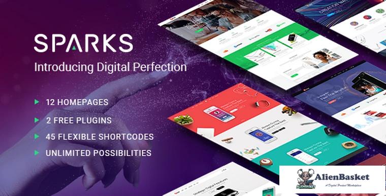 68098  Sparks v1.1.2 - A Modern Theme for App Creators, Startups