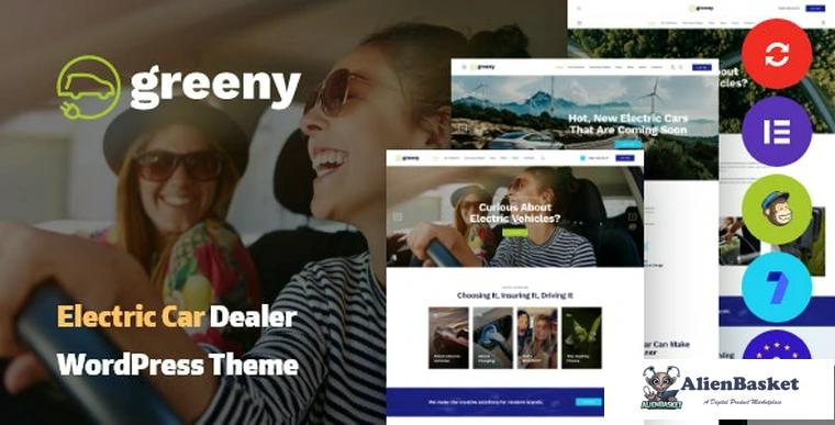 90038  Greeny v1.0 - Electric Car Dealership WordPress Theme