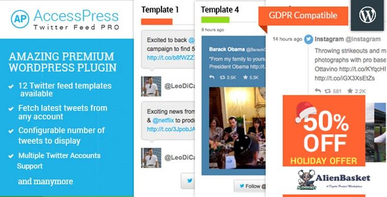 72765  AccessPress Twitter Feed Pro v1.1.6