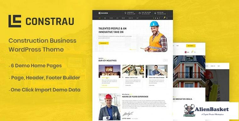 80782  Constrau v1.1 - Construction Business WordPress Theme