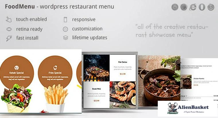 71758  FoodMenu v1.11 - WP Creative Restaurant Menu