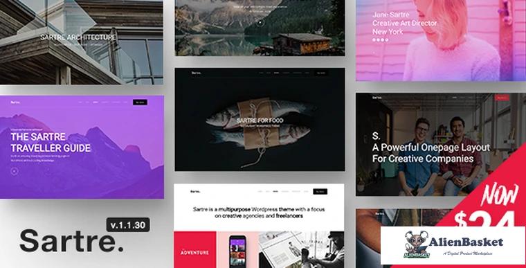 78595  Sartre v1.1.31 - Responsive Multipurpose Theme for Creatives