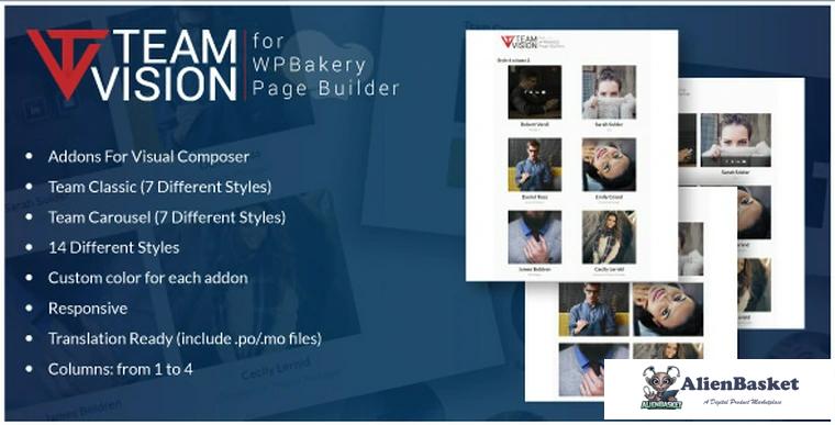 71490  Teamvision v1.0 - Team Addons for WPBakery Page Builder