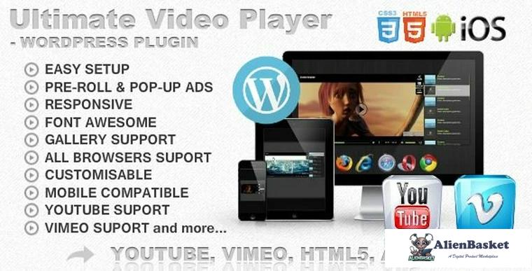 71314  Ultimate Player with YouTube, Vimeo, Ads WP Plugin v7.0.7