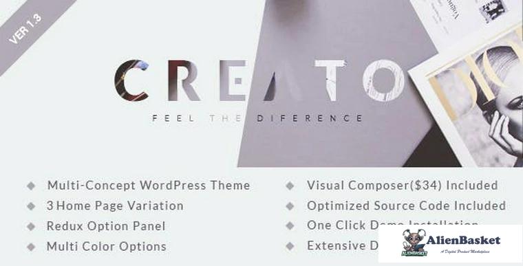 75332  Creato v1.3 - Parallax WordPress Theme