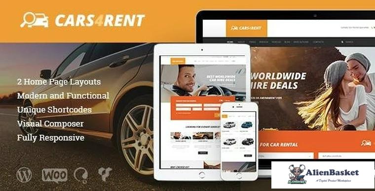 74704  Cars4Rent v1.2.1 - Car Rental & Taxi Service Theme