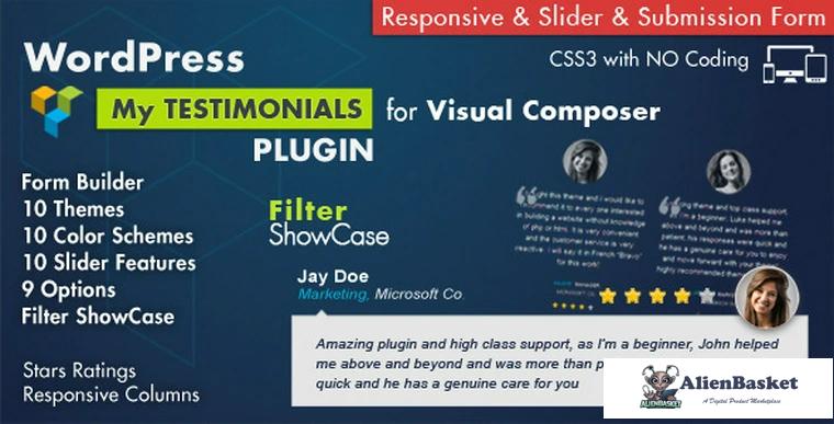 69909  Testimonials Showcase v3.9 - for Visual Composer Plugin