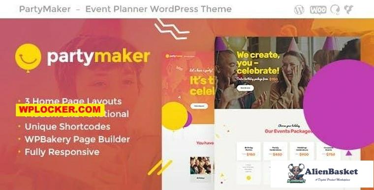 85711  PartyMaker v1.1.4 - Event Planner & Wedding Agency WordPress Theme