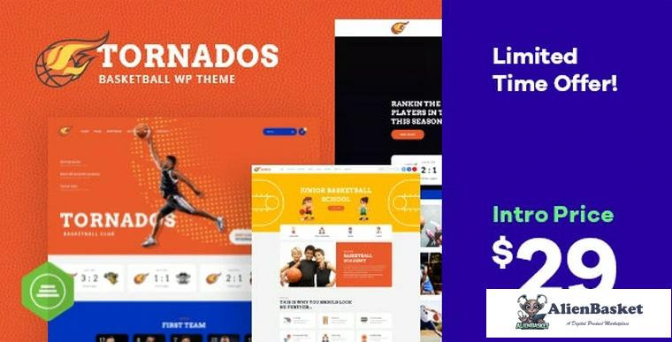 81252  Tornados v1.0.0 - Basketball NBA Team WordPress Theme