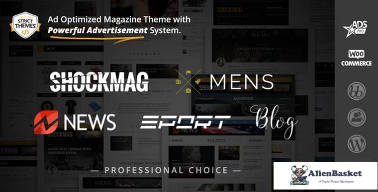 73355  Shockmag v1.2.4 - Ad Optimized Magazine WordPress Theme