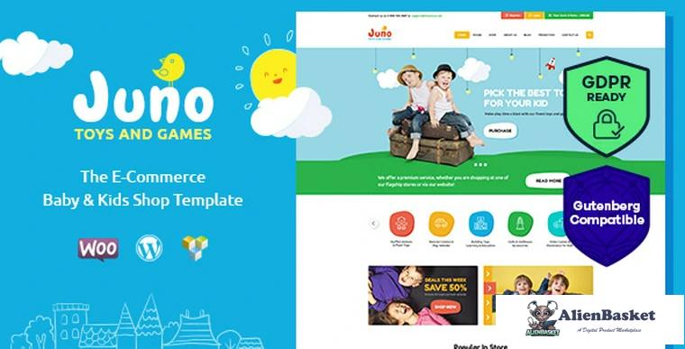 71990  Juno v1.4 - Kids Toys & Games Store WordPress Theme