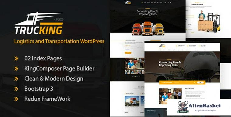 74252  Trucking v1.6 - Logistics and Transportation Theme