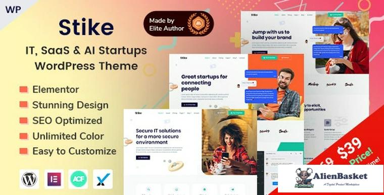 83097  Stike v1.2.0 - IT Startups WordPress Theme