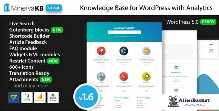 88191  MinervaKB v2.0.7 - Knowledge Base for Wordpress with Analytics