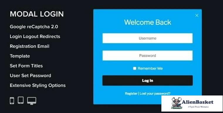 74634  Modal Login v2.0.3 - Register Forgotten Wordpress Plugin