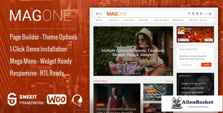 87462  MagOne v7.8 - Newspaper & Magazine WordPress Theme