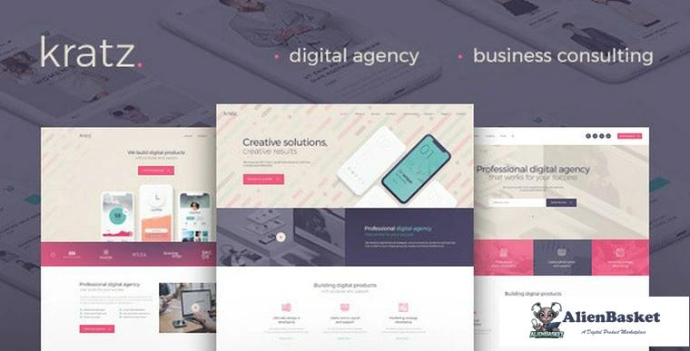 92598  Kratz v1.0.8 - Digital Agency Marketing and SEO WordPress Theme