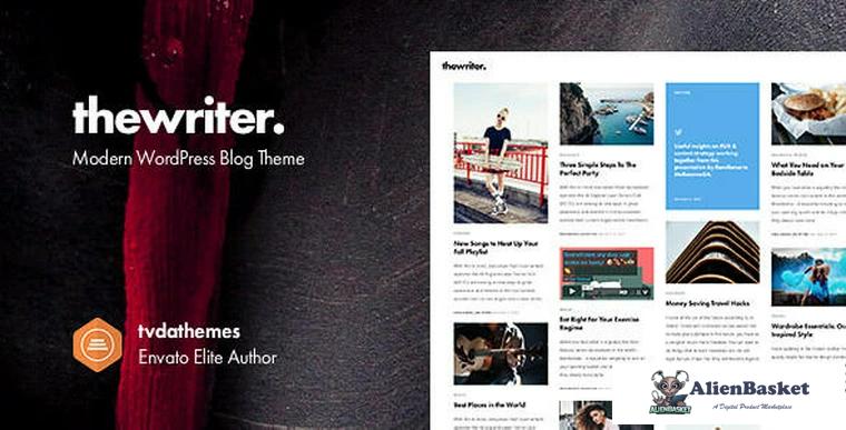 69143  The Writer v1.0.0 - Modern WordPress Blog Theme