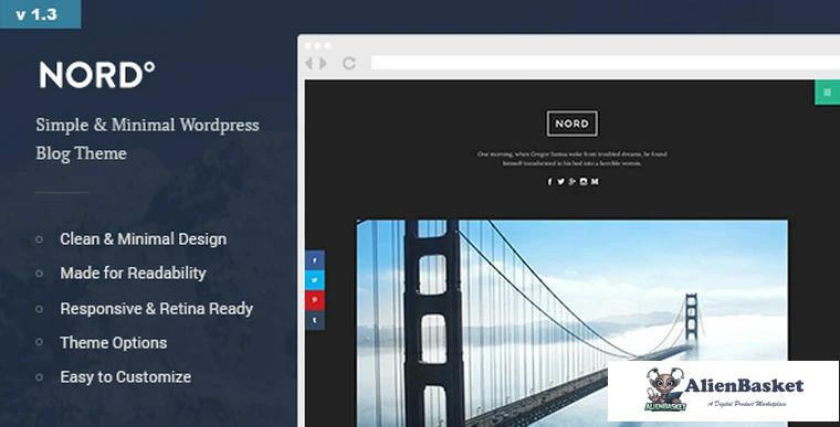 92755  Nord v1.4.3 - Simple, Minimal and Clean WordPress