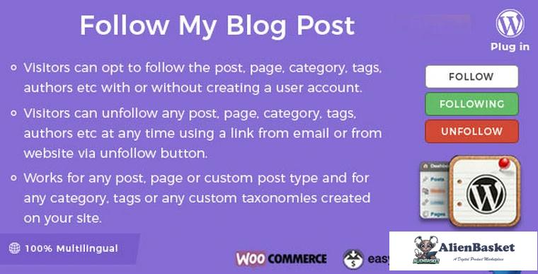 87406  Follow My Blog Post WordPress Plugin v2.0.6