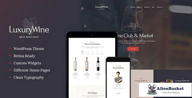 79100  Luxury Wine v1.1.3 - Liquor Store & Vineyard WordPress Theme + Shop