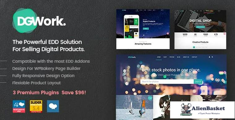 78547  DGWork v1.8.2 - Powerful Responsive Easy Digital Downloads