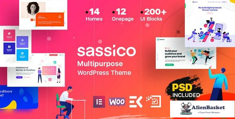 81690  Sassico v1.2.1 - Multipurpose Saas Startup Agency WordPress Theme