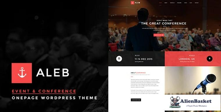 91818  Aleb v1.4.2 - Event Conference Onepage WordPress Theme