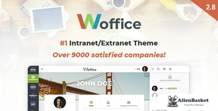 77438  Woffice v2.8.5 - Intranet/Extranet WordPress Theme