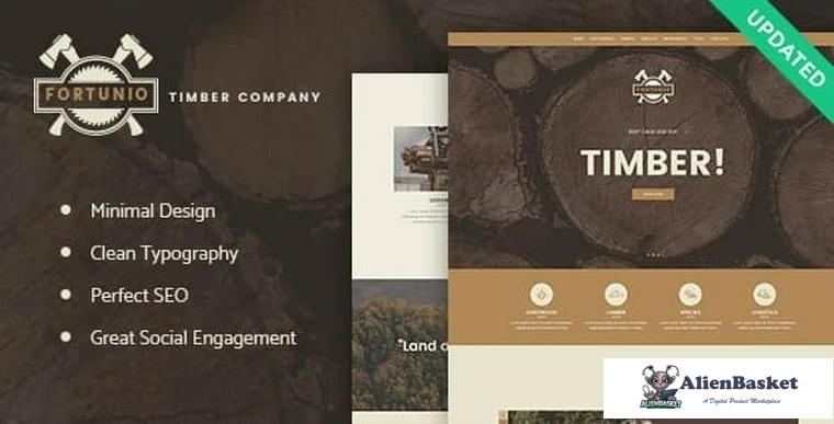 94506  Fortunio v2.3 - Timber / Forestry / Wood Manufacture WordPress Theme