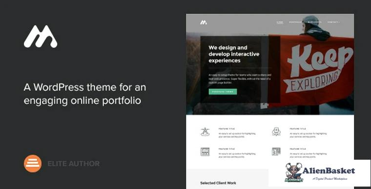 70823  Meth v2.1.1 - A Minimal One Page Portfolio Theme