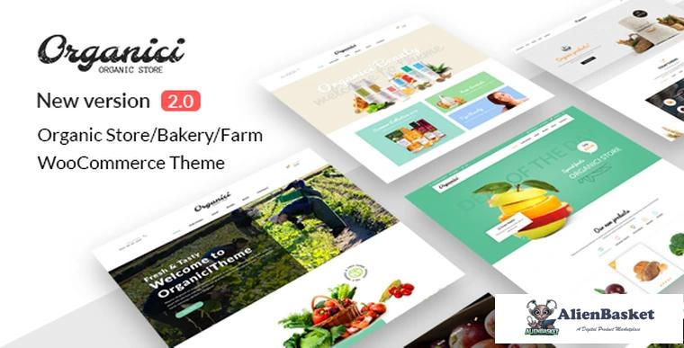 76328  Organici v2.0.3.1 - Organic Store & Bakery WooCommerce Theme