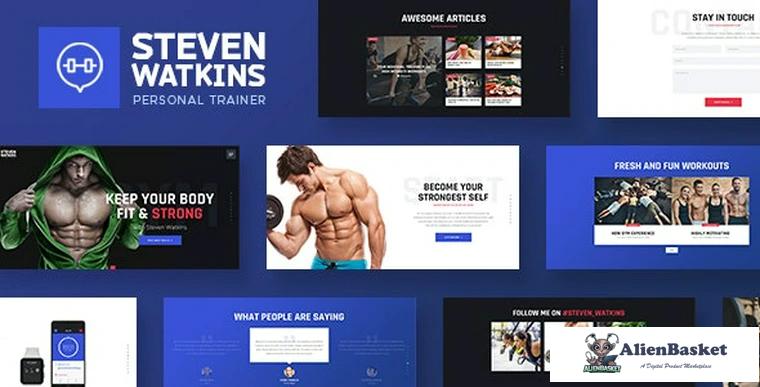 79095  Steven Watkins v1.0.4 - Personal Gym Trainer & Nutrition Coach WordPress Theme