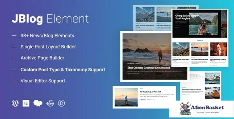 82021  JBlog Elements v1.1.1 - Magazine & Blog Add Ons for Elementor & WPBakery Page Builder