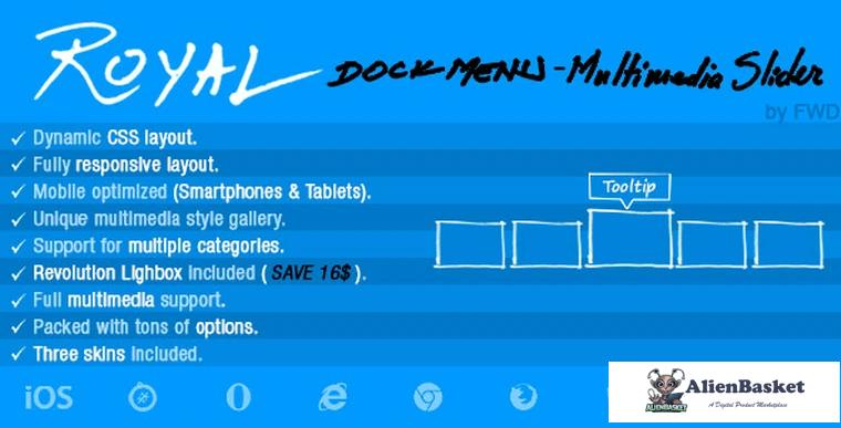 73534  Royal Dock Menu Multimedia Slider v1.0