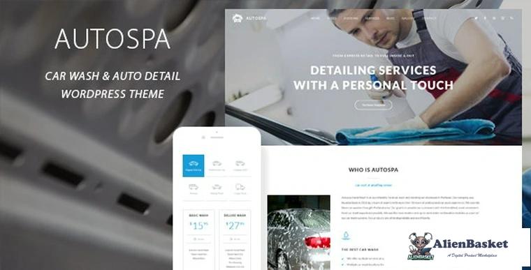 95093  Auto Spa v3.3 - Car Wash Auto Detail WordPress Theme