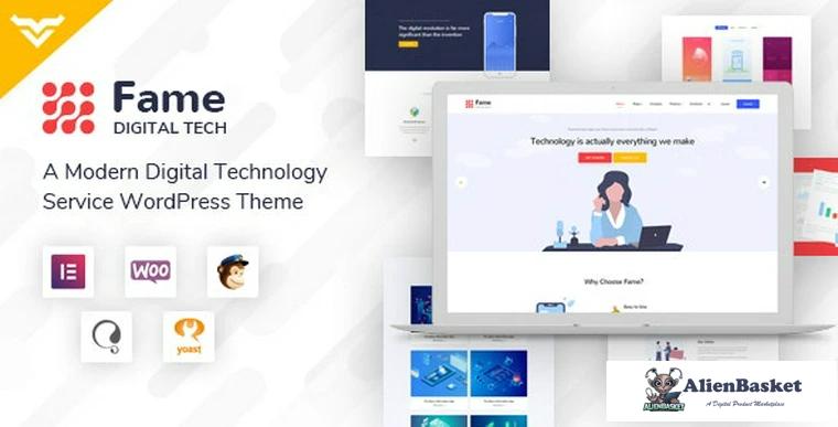 77660  Fame v1.1 - Digital Technology/Service WordPress Theme