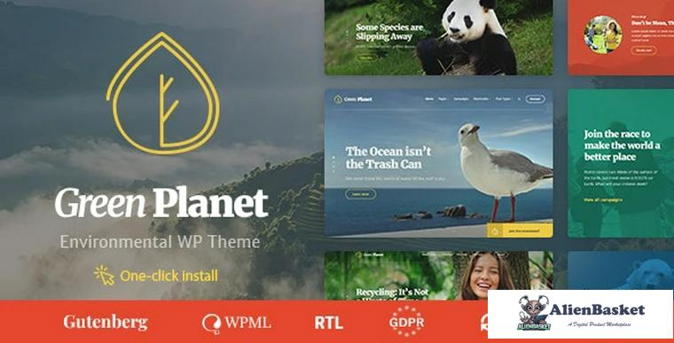 90708  Green Planet v1.1.4 - Ecology & Environment WordPress Theme